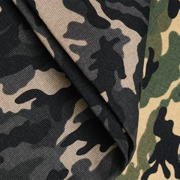 

High quality canvas fabric camouflage printing canvas for bag shoes bed table cloth fabric 10an 12an 16 an army green bag canvas