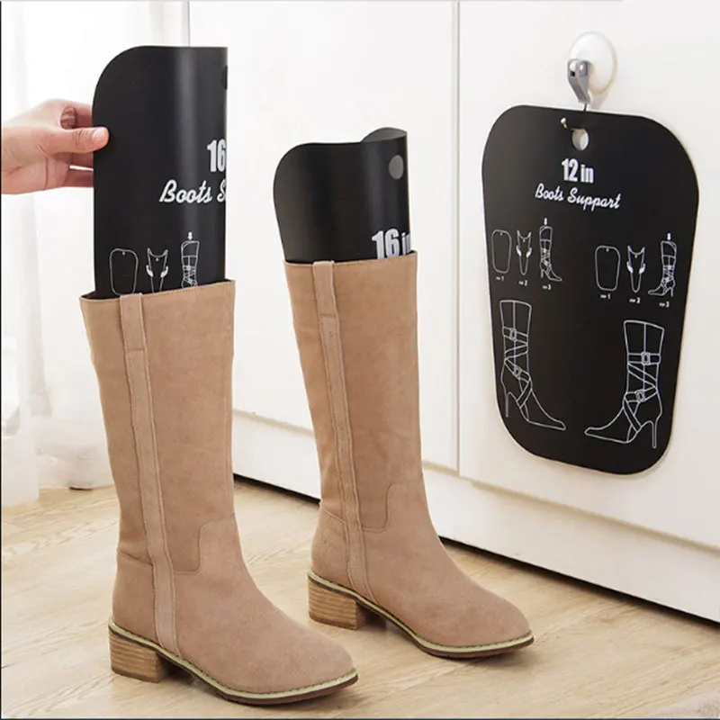 4PCS Boot Shaper Form Inserts Multifunction Thicken Automatic Support Shape Shoe Tree Tall Short Boot Shaper Knee High Shoes Boot Holder Hanger for Women Lady Most Shoes 2Pair 