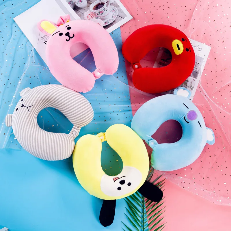 New Style Creative Comfortable Software Memory Foam Neck Pillow Plush Toys Office Rest Learning Car Mounted