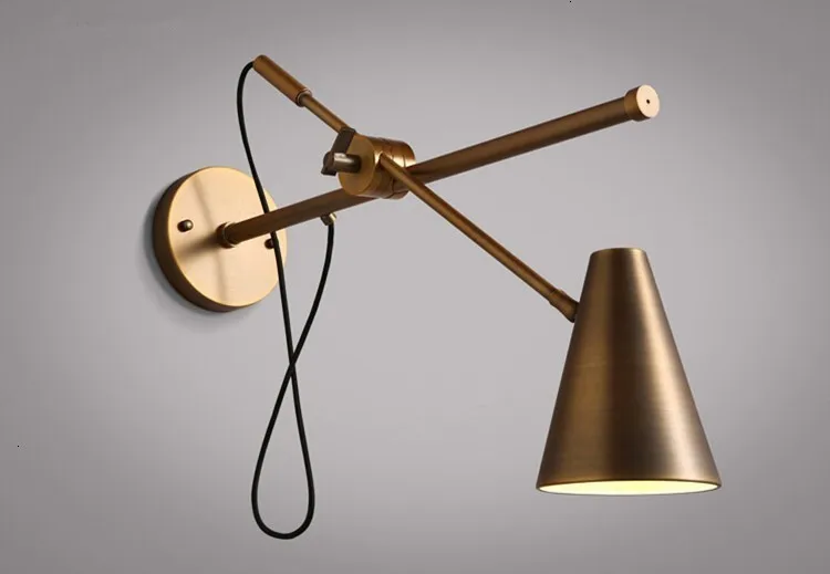 

Creative Modern Design Gold Wall Lamp For Living Room Lustre Led Steam Punk Lampara De Pared wandlamp
