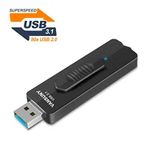 NOUVELLE Haute Vitesse 128 GO Lecteur Flash 128 go USB 3.1 avec des Vitesses de Lecture Allant jusqu'à 370 Mo/S, USB 3.1 Gen 1 Noir