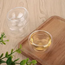 Coffee Mugs Glass Container Drinks Bar Tea Cup Creative 50ml Insulated Thermal Beer Glass Cup Clear Dining Milk