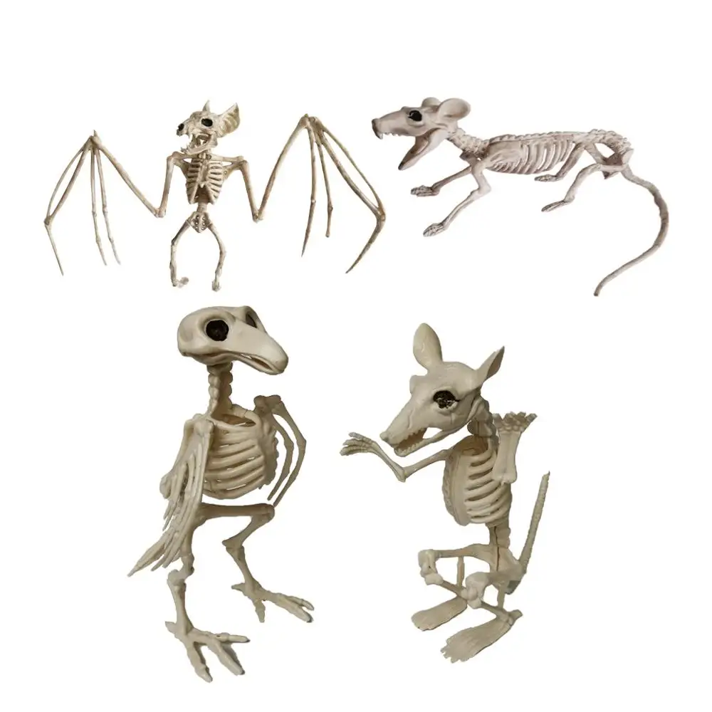 Halloween Skeleton Bat Mouse Prop Animal Bones Party Shop Decoration Horror 