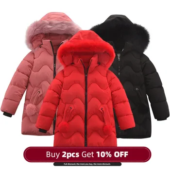 

Menoea Kids Girls Winter Jackets 2020 Warm Down Parkas Coat Children Solid Casual Solid Color Zipper Outerwear Baby Clothes