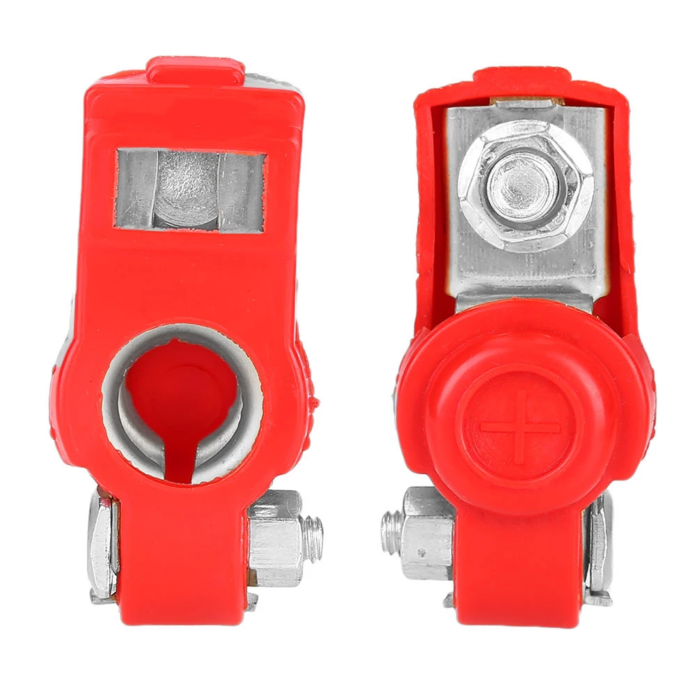 Clip Terminal Clamp Positive Negative Car Replacement 1 Pair