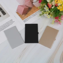 1 шт. чехол для карт Профессиональный бизнес держатель для карт для мужчин и женщин низкопрофильный металлический чехол