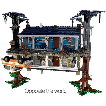 

2499pcs City Turning the Worldding Upside Building Blocks Tree House Weird Stranger Thing Friends Toys For Children boy girl