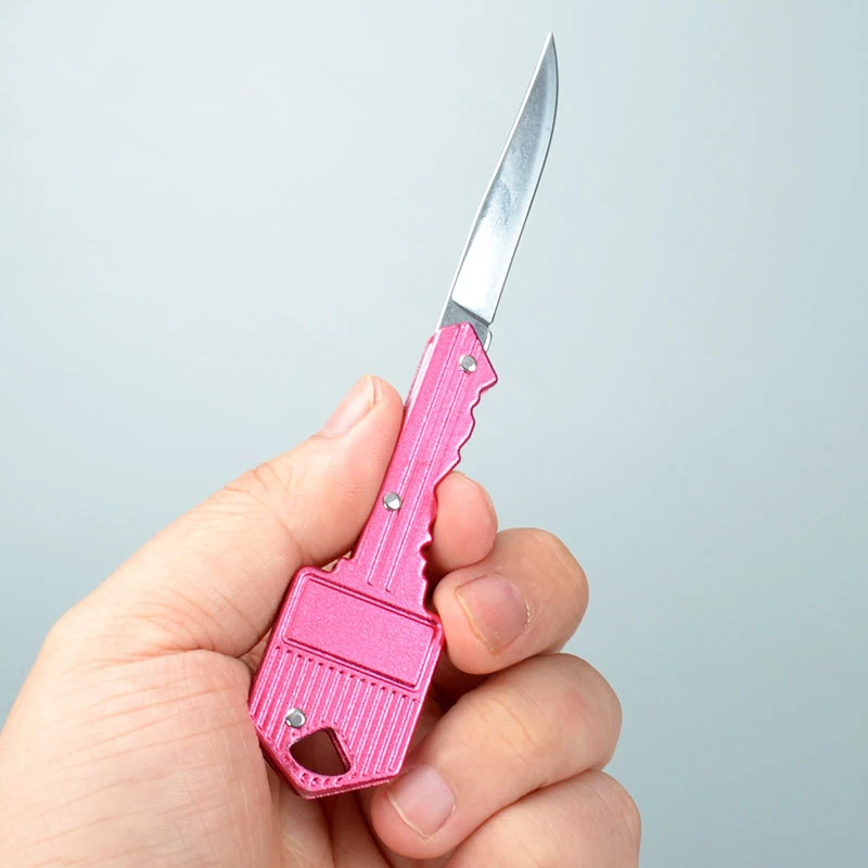 Portátil al aire libre Mini llavero cuchillo llavero utilitario Herramienta de bolsillo de papel cortadora de madera carta abridor de la Oficina de la Escuela de papelería
