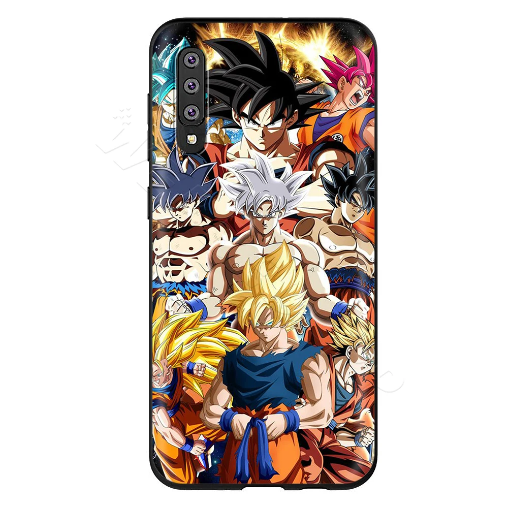 7 Webbedepp Dragon Ball Z Saiyan Goku чехол для samsung Galaxy S7 S8 S9 S10 Edge Plus Note 10 8 9 A10 A20 A30 A40 A50 A60 A70 - Цвет: 7