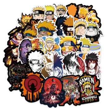 

100 PCS/Set Waterproof Japan Anime Naruto Stickers For Laptop Car Trunk Skateboard Guitar Fridge Backpack Decal Toy Sticker