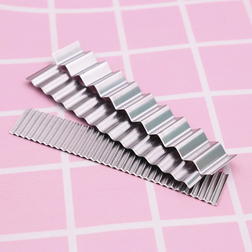 3Pcs/Set 11cm/3.4" Silver Stainless Steel Clay Cutter Pottery Flexible Wavy Blade Ceramic Tools DIY Craft Art Sculpting Tools
