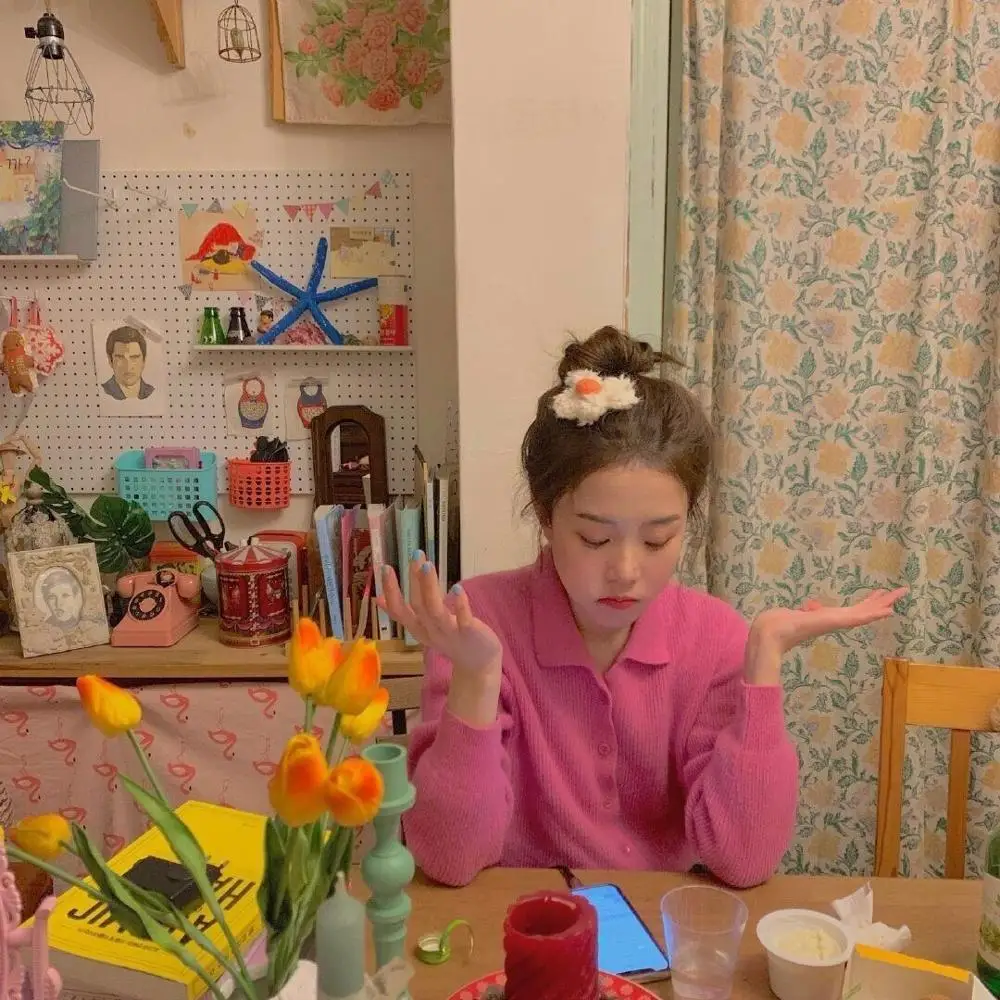 

2020 New Lamb Hair Clip Korean Sweet Curly Autumn And Winter Cute Flower Hair Accessories