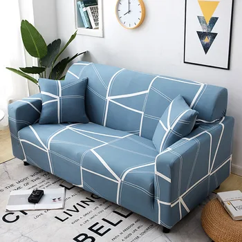 

Nordic Style All-inclusive Cover Sofa Slip Cover Living Room Elastic Copri Divano Anti-dust Print Cubre Sofa 1/2/3/4 Seater