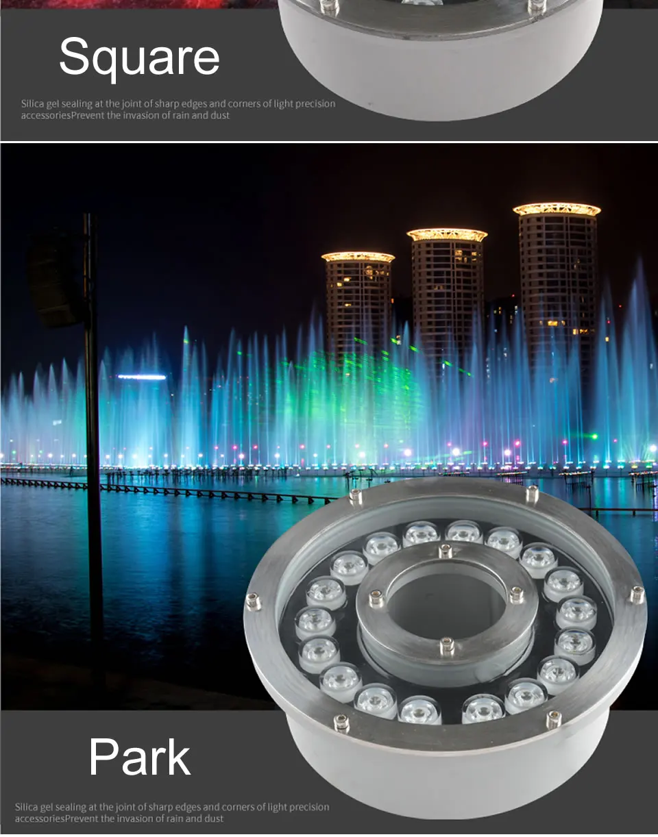 underwater lights 6W Led Underwater Light Ip68 Piscina Ac 12V Warm White Cold White Yellow RGB Fountain Lamp Aluminum Body Pool Light submersible pond lights