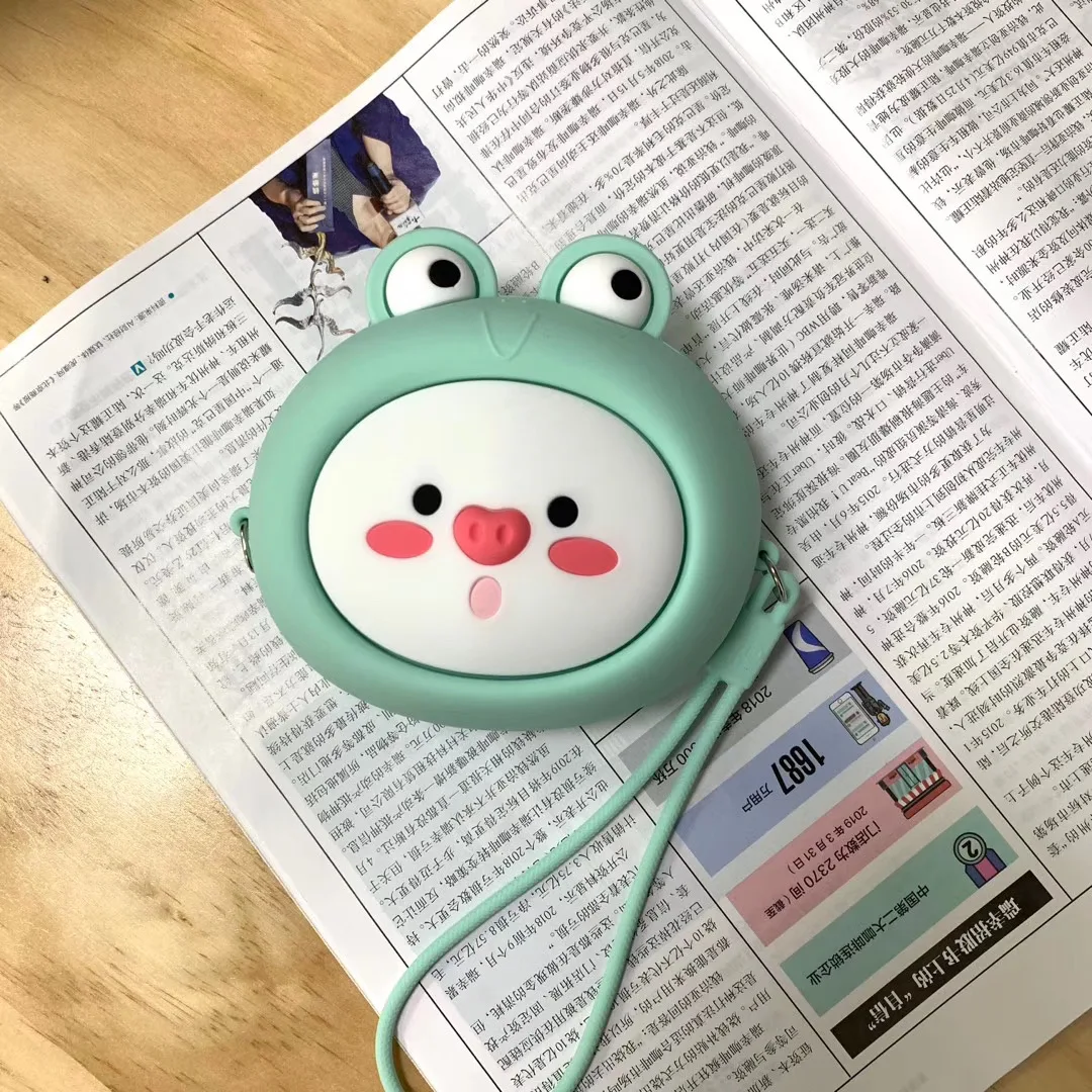 Роскошные женские Мультяшные Кошельки для монет, кошелек для девушек, женский клатч, кошелек для мелочи, Женская мини сумка для денег, силиконовые ведра с ремешком - Цвет: 1201090