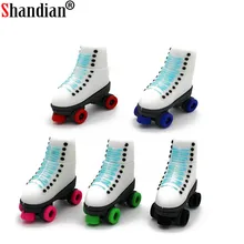 SHANDIAN Skates Pen Drive USB flash Drives Genuine pendrive 4GB 16GB 32GB 64GB Roller Skates Shoes USB Flash Disk memory stick