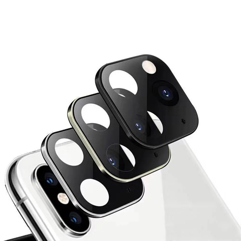 

For IPhone X XS XS MAX Camera Lens Protective Ring Cover Seconds Change for IPhone11 Pro Camera Lens Cover Simulation Parts