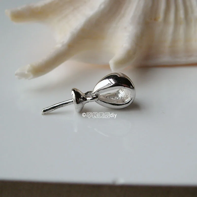 纯银吊坠头 光面厚实 (1)