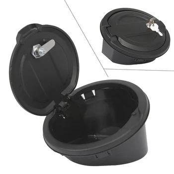 

ABS Plastic Car Fuel Gas Tank Cover Locking Gas Lid Filler Cap Cover For Jeep Wrangler JL 2018 2019