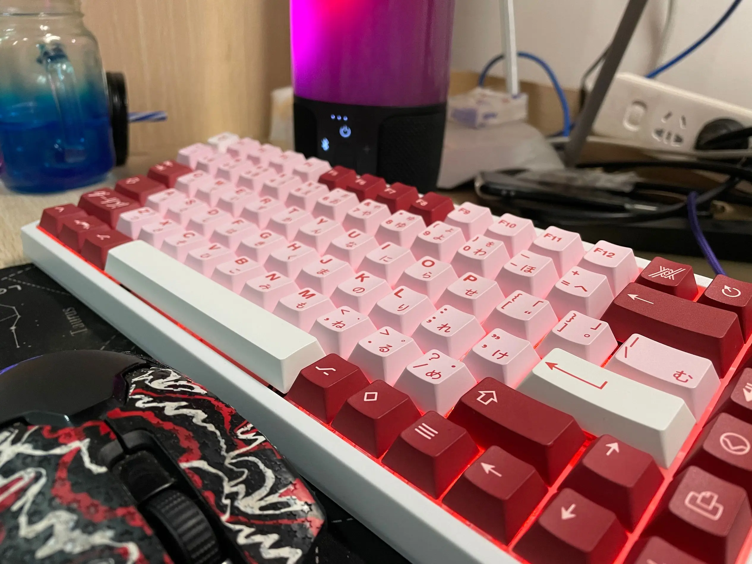 subbed chave tampões gmk darling keycap cereja