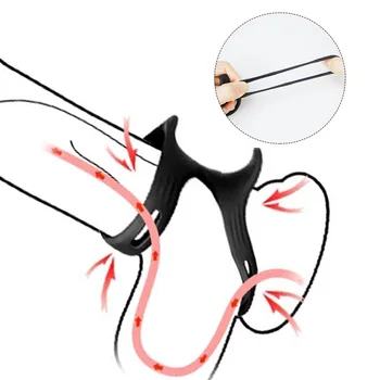 Double Men's ring Penis Cock Ring Delay Ejaculation Dick Accessories for Couple Sex Games Adults Supplies Shop Sexulaes Toys Gay 2