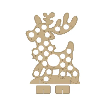 

Hot Sale Christmas Calendar Wooden Advent Calendar for Chocolate Orange Christmas Tree Elk Home Party Decoration