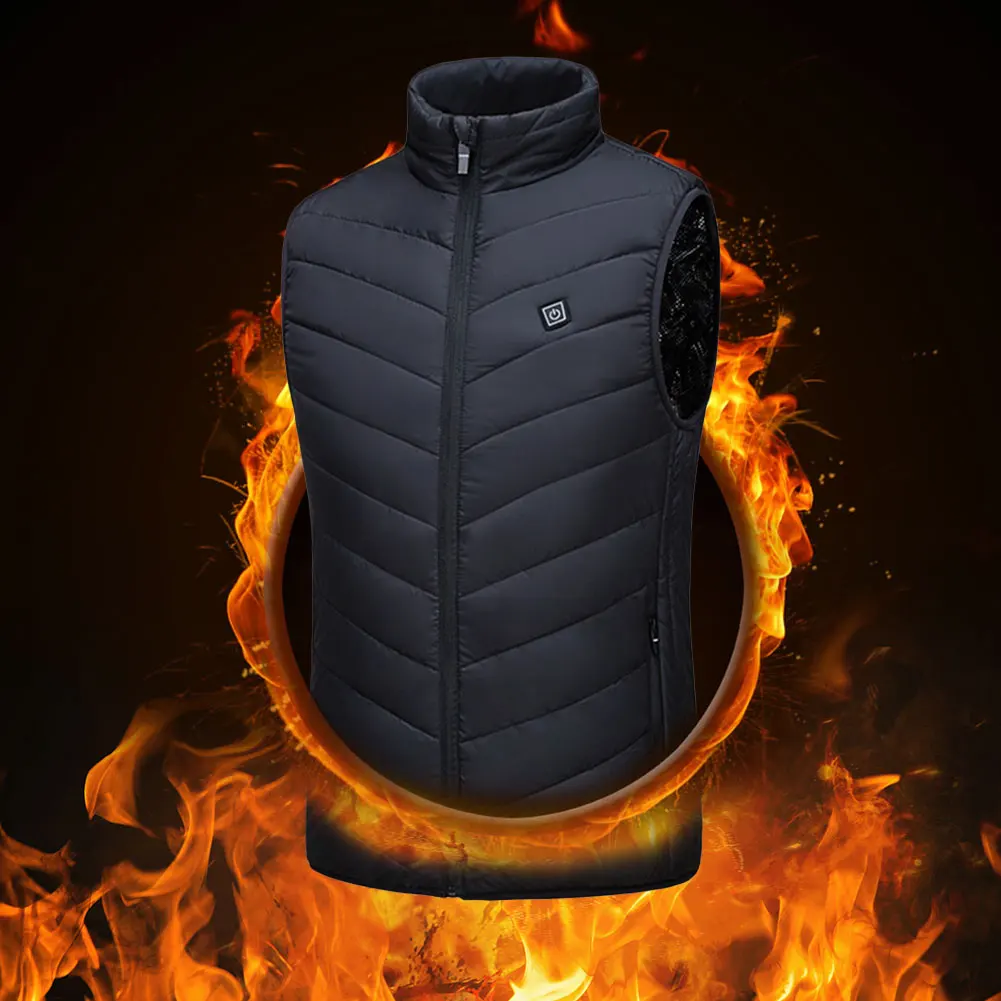 

Men Women Outdoor USB Infrared Heating Vest Washable Charging Heating Warm Vest Winter Flexible Electric Thermal Clothing