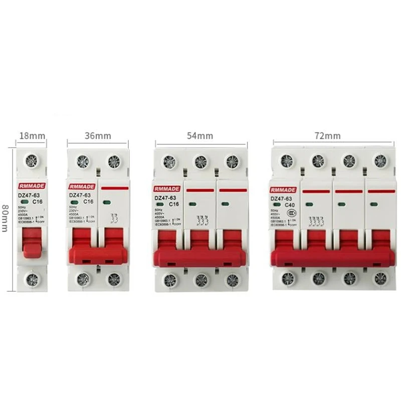 Выключатель воздуха компактный Автоматический выключатель 10 А 16 1P 2P 3P 4P 230 В