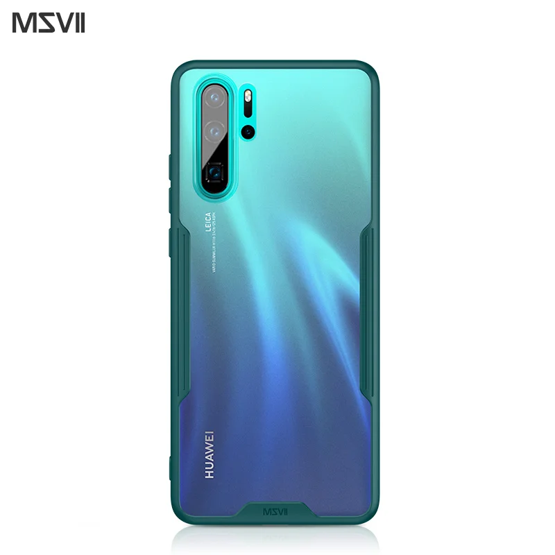 Зеленый Msvii Роскошный чехол для huawei P30 Pro Чехол Силиконовый P20 Pro Чехол для huawei P20 Pro P 30 Чехол P20 противоударный чехол - Цвет: Зеленый