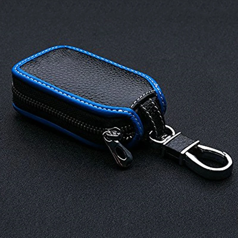 

New Universal Remote Fob Zipper Case Smart Key Holder Cover Car Key Chain Bag