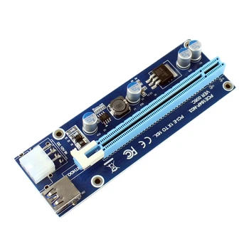 

Pci-E Express 1X 4X 8X 16X Extender Riser Card Adapter 6 Pin Dc-Dc Power Cable Gpu Riser Card Adapter For Eth Bitcoin Mining