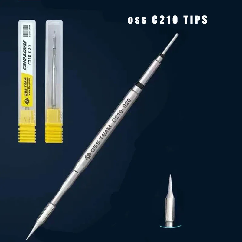 OSS TEAM C210 Universal JBC Soldering Iron Tips Lead Free Welding Three Types For the T210 Handle For Sugon T26 Solder Station