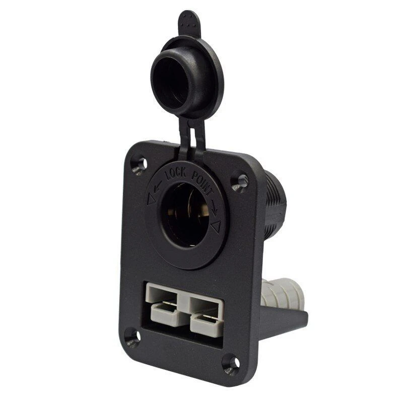 Anderson Plug C-Igarette Lighter Socket Charger Flush Mount Recessed Plate For Caravan Camper Boat Truck |