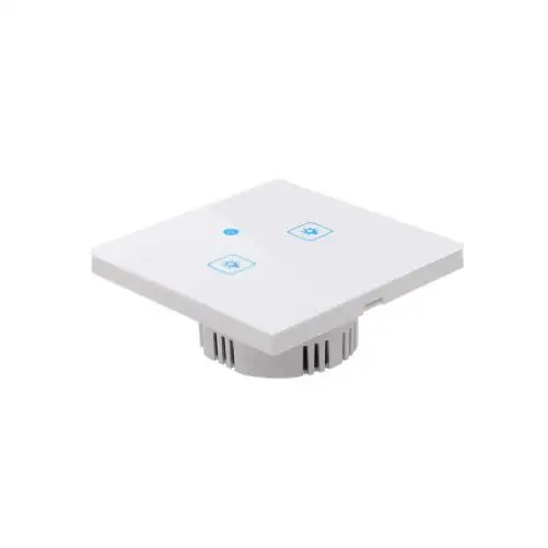 Wifi умный настенный выключатель света Сенсорная панель стандарт ЕС 2 банды умный дом работает с Alexa Google Home Mini IFTTT eWeLink