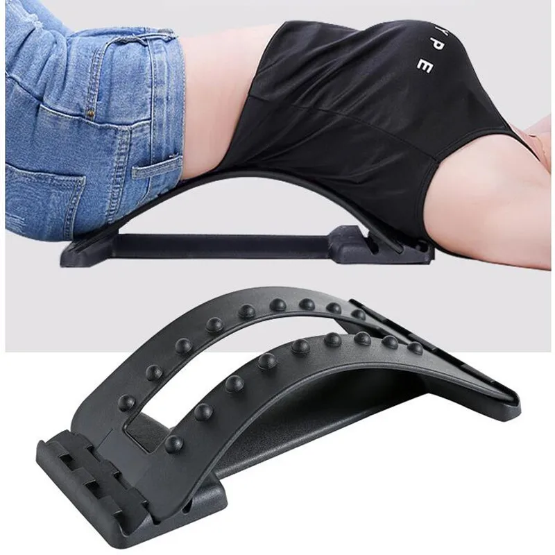 Back Massage Magic Stretcher Fitness Equipment Stretch Relax Mate Stretcher Lumbar Support Spine Pain Relief Chiropractic