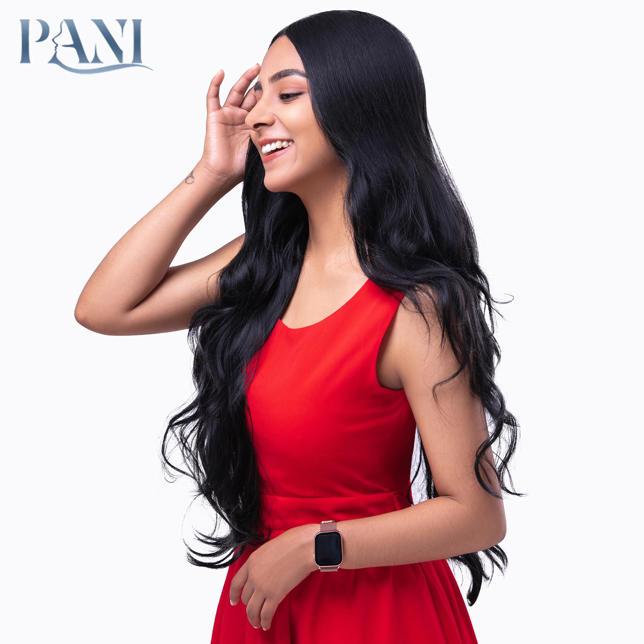 

PANI Black Wigs Synthetic Wigs For Women Deep Wave Wig Charms Body Wave Wig Cosplay Women's Long Wigs Natural Wig Hair Wig