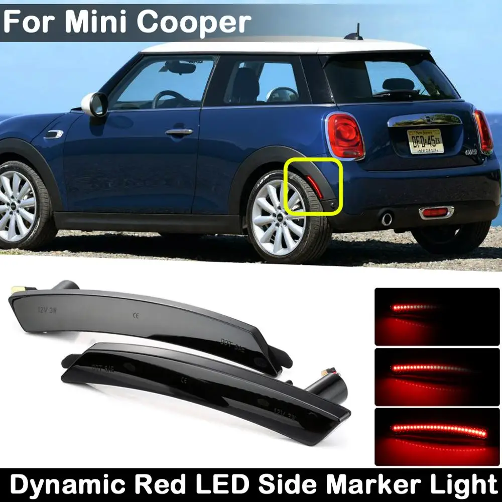 2 шт. для Mini Cooper R55 R56 R57 R58 R59 R60 R61 дымчатые линзы светодиодсветодиодный задние