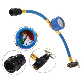 

R134 Car Air Conditioning Refrigerant Hose Pressure Gauge Measuring Hose Tool