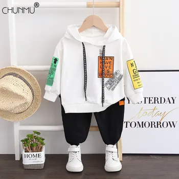 

Toddler Kids Baby Boys Clothes Autumn Winter Tracksuit Sets Casual Long Sleeve Sports Hooded Tops Pants Outfits Kids Clothes