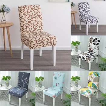 

Modern Chair Cover for Dining Room Pack of 4 Pcs Living Room Chair Cover Stretch Elastic Chair Cover Spandex Wedding 100 Pieces