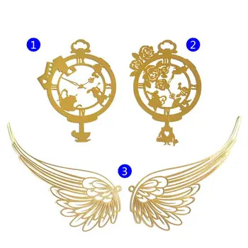

DIY Filler Epoxy Resin Filling Tools Decoration Jewelry Necklace Gold Copper Clock Wings Making Crafts Hollow Molds Accessories