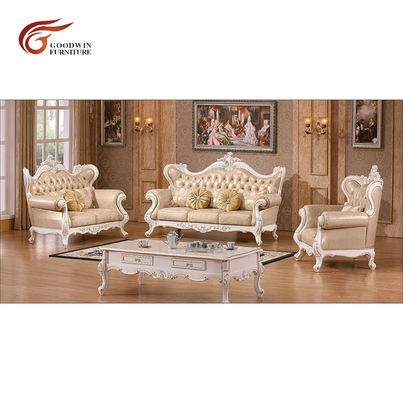 

Leather sofa set royal living room furniture of sofa set designs and prices WA523