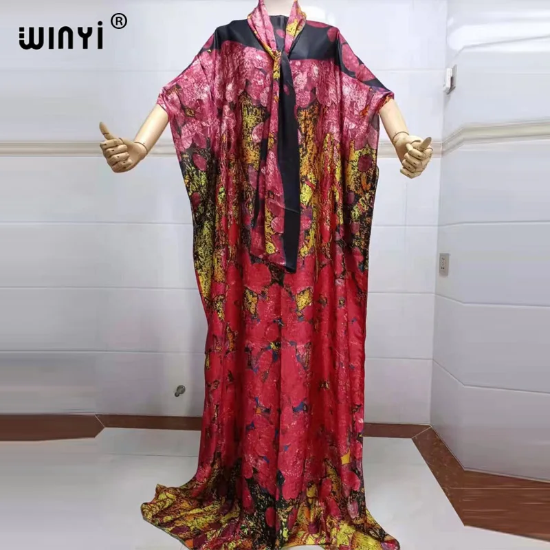 african culture clothing 2022 beach cover ups for women Print Bohemia Hijab Loose Elegant Muslim Abaya dress new Broder Riche Sexy Lady Party maxi beach african fashion designers