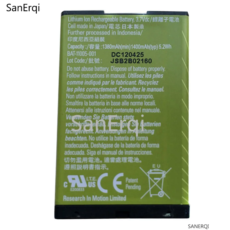 Аккумулятор 1400 мАч для Blackberry 8800 8800c 8800r 8830 World Editio 8830B | Мобильные телефоны и