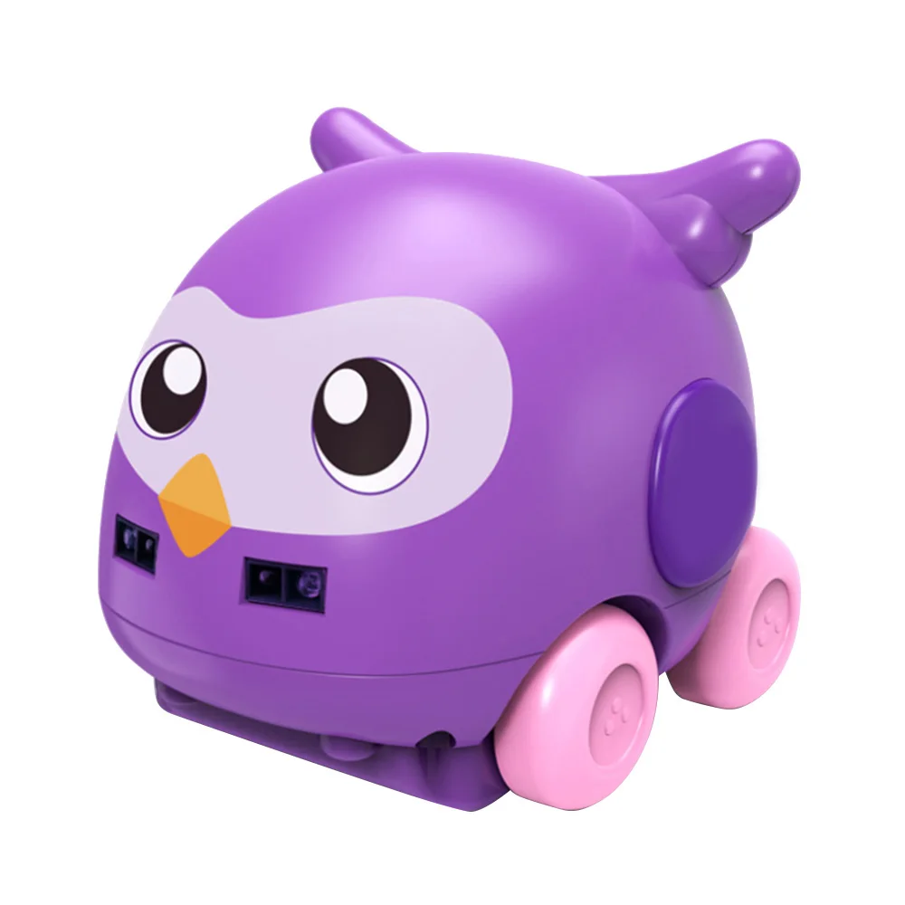 Мультяшные животные датчик жеста RC автомобиль ручной контроль Индукционная дорожка следующий музыкальный автомобиль игрушки для детей рождественские подарки на день рождения - Цвет: Purple