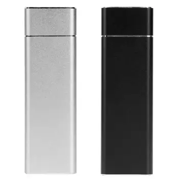

Hard Drive Case Aluminum Alloy Surface Sandblasting Oxidation Type-C3.1 to NGFF M.2 Adapter External Hard Drive HHD Enclosure
