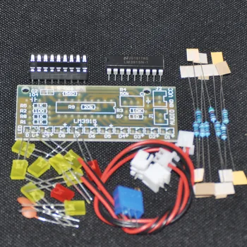 

1PCS LM3915 Audio Level Indicator DIY Kit Electronic Production Suite Trousse LED Lights Level Indicating DC 9-12V Parts New