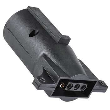 

New 7-Way Blade To 4-Way Flat Trailer Adapter 7-Pin To 4-Pin Trailer Wiring Plug Adapter