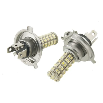 

2 Pcs Car H4 White 3528 SMD 68 LEDs Fog Light Headlight Lamp Bulb