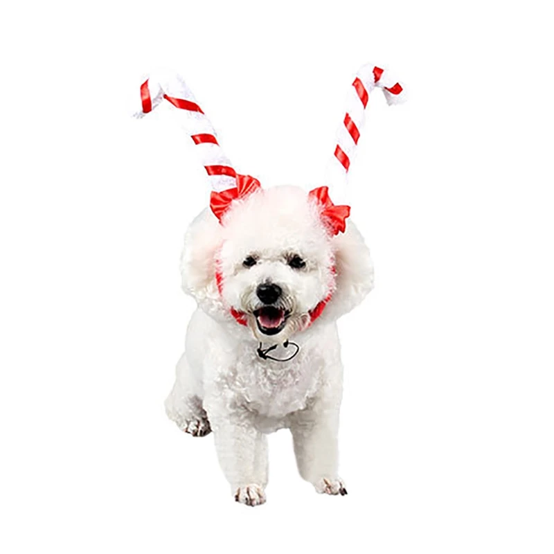 Рождественская шляпа для домашних животных, собак, кошек, Рождественское украшение для волос, Рождественский олень, олень, обруч на голову с рогами, шляпа, одежда
